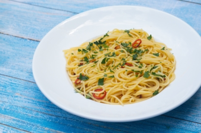 Spaghetti met Knoflook en rode peper